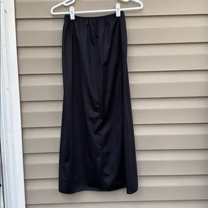 Vtg.French maid women’s black maxi half slip